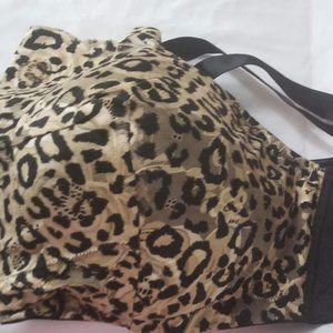 Lace Cami Bra, 48B, Brown/Black